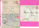 Lot De 10 Lettres Cachet Censure Controle Guerre 39/45 Belles Enveloppes Et Flammes Dont Corse Ensemble Agréable - WW II