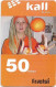 Faroe - Kall - Girl With Oranges, Exp.01.2007, GSM Refill 50Kr, Used - Faroe Islands