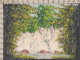 130929/ Paysage Africain, Petite Peinture Sur Papier - Sonstige & Ohne Zuordnung