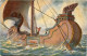 Römisches Handelsschiff - Künstler AK Rave - Segelboote