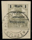 MARIENWERDER Nr 22AIH Zentrisch Gestempelt Briefstück ATTEST X49A4E6 - Andere & Zonder Classificatie
