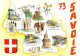 73 Carte Map Plan Du Département De La Savoie Chambery Moutier Modane Beaufort (Scan R/V) N° 61 \MS9037 - Moutiers