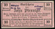 Notgeld Cröllwitz 1919, 10 Pfennig, Cröllwitzer Actien-Papierfabrik, Unterlegtes Firmenkürzel  - [11] Emissions Locales