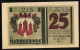 Notgeld Harzgerode 1921, 25 Pfennig, Strassenpartie M. Altem Haus, Masken, Wappen  - [11] Local Banknote Issues