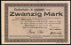 Notgeld Mohrungen 1918, 20 Mark, Kontroll-Nr. 04527  - [11] Local Banknote Issues