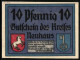 Notgeld Neuhaus 1921, 10 Pfennig, Die Wasserträgerin  - [11] Local Banknote Issues