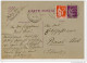 ENTIRE CP 40c + 50c, 1934; SARREGUEMINES Pour Basel, An Das Erbschaftsamt - Standaardpostkaarten En TSC (Voor 1995)