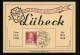 Künstler-AK Lübeck, Briefmarkten-Ausstellung 1948, Wappen  - Postzegels (afbeeldingen)