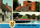 7-5-2024 (4 Z 28) UK - (2 Postcards) Straford Upon Avon (theatre + River) - Teatro