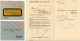 Germany 1932 12pf. Meter Cover W/ Letter & Reply Cover With 12pf Hindenburg Perfin Stamp; Bremen - Mineraloel Raffinerie - Machines à Affranchir