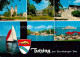 73248940 Tutzing Kirche Park Ortsmotiv Segeln Strandcafe Fahrgastschiff Starnber - Tutzing