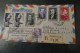 INAUGURATION DE LA LIAISON  AERIENNE  PARIS TOKYO LETTRE R 24 11 1952 - First Flight Covers