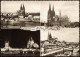 Köln Rheinuferbeleuchtung Stadtansichten Dom (Mehrbildkarte) 1960 - Koeln