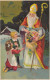 St Saint Nicholas Nikolo & Children Old Postcard 1929 - Nikolaus
