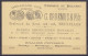 CP Pub. "Fabrique De Billards G.Erremus & Fils" Affr. N°43 Càd BRUXELLES 5/19 NOVE 1892 Pour GAND - 1869-1888 Liggende Leeuw