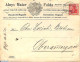 Germany, Empire 1904 Beautiful Aloys Maier Envelope And Letter From Fulda, Postal History - Brieven En Documenten