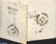 Germany, Empire 1852 Folding Letter From Dresden To Arnhem (NL), Various Traject Postmarks On Backside, Postal History - Prefilatelia