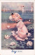 Sports - Tennis - Illustrateur Signé -  Chien Mangeant Balles De Tennis - 1903 - Back The Ball Boy - Tennis