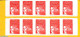 France 1999 L'enveloppe Timbrée, Booklet 10x Timbre Rouge S-a, Mint NH, Stamp Booklets - Nuovi