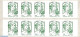 France 2015 Le Timbre Vert, Booklet With 10x Vert S-a, Mint NH, Stamp Booklets - Ungebraucht