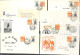 Netherlands 1957 7 Diff. FDC Covers De Ruytertentoonstelling, First Day Cover, Transport - Ships And Boats - Cartas & Documentos