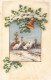 FANTAISIES - Une Maison Sous La Neige - Colorisé - Carte Postale Ancienne - Autres & Non Classés