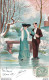 COUPLE EN PATINS A GLACE - 1900-1949