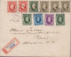 1939. SLOVENSKO Andrej Hlinka 50 H With Overprint SLOVENSKY STAT And Nine Stamps Without Over... (Michel 24+) - JF441403 - Lettres & Documents