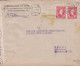 1940. SLOVENSKO Andrej Hlinka Pair 1 KORUNA  On Censored Cover To Brno With German Censor Tape... (Michel 40) - JF441412 - Storia Postale