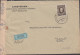 1942. SLOVENSKO Andrej Hlinka 3 KORUNY On Censored Cover Cancelled NOVY SMOKOVEC 11 XII 42 To ... (Michel 42) - JF441418 - Cartas & Documentos