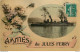 CPA Amitiés Du Jules Ferry-Croiseur Cuirassé-Timbre     L1483 - Warships