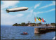 Ansichtskarte Friedrichshafen Ortsansicht Mit Luftschiff "GRAF ZEPPELIN" 1984 - Friedrichshafen