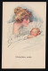 Mutterliebe Wacht. Frau Schlafendes Kind, Sammlung Wollmann 1899, Ungebraucht - Mother's Day