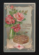 Glückwunsch Namenstag Rosen Kuchen Art Deco Ornamente, München 20.2.1911 - Tegenlichtkaarten, Hold To Light