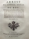 PORT SAINT DENIS CONDANNE PARTICULIERS MARCHANDISES & DENREES ARREST CONSEIL D ETAT DU ROI 1723 - Decrees & Laws