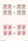 TCHECOSLOVAQUIE 1977 COIFFES 4 FEUILLES DE 8  Yvert 2223-2226, Michel 2387-2390 KB NEUF** MNH Cote 50 Euros - Unused Stamps