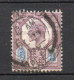 - GRANDE-BRETAGNE N° 113 Oblitéré - 5 D. Violet-brun Et Bleu Edouard VII 1902-10 - Cote 70,00 € - - Used Stamps