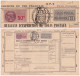 COLIS POSTAUX. BULLETIN D'EXPEDITION AVEC LE N° 155. MAJORATION 0,10. RARE. + 2 TIMBRES FISCAUX  / 6000 - Covers & Documents