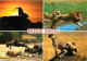 Kenya - Safari Kenya - Multivues - Animaux - Lions , Gnous , Léopards - Etat Léger Pli Visible - Voir Timbre Du Kenya Oi - Kenia