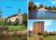 Torgau 1. Schloß Hartenfels 2. Schwimmbad 3. Hochhaus Eilenburger Straße 1975 - Torgau