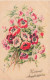 FETES ET VOEUX - Heureux Anniversaire - Un Bouquet De Fleurs - Colorisé - Carte Postale Ancienne - Birthday