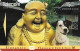 New Zealand: Telecom - 1996 Phonecard Exhibition Singapore 96, Spot Laughs With Golden Buddha - Nouvelle-Zélande