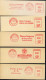 EMA - MACHINE A AFFRANCHIR / 1960's ALLEMAGNE 15 SPECIMEN FRANCOTYP DIFFERENTS SUR CARTON D'ESSAI / 3 IMAGES - Frankeermachines (EMA)