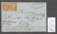 France -Lettre Du Paquebot De La Méditerranée  EUPHRATE  + Griffe POSTE FRANCAISE D'ALEP - 1863 - Correo Marítimo