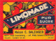 00147  "LIMONADE SUPERIEURE PUR SUCRE - MAISON E. BALZINGER - LE PRE-SAINT.VVERVAIS /SEINE)"  ETICH. ORIG - Fruits Et Légumes
