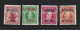 Aitutaki 1911 - 1916 Overprints On NZ KEVII Set Of 4 Fresh MLH / MNH , One With Overprint Variety - Aitutaki