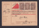 Deutsches Reich Orts Nachnahme Karte Infla MIF 254 A Ziffern Im Oval München - Storia Postale