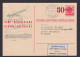 Flugpost Brief Air Mail Schweiz Portoerhöhung 30 A. 25 Privater Zudruck Erstflug - Storia Postale