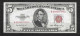 1953 - STATI UNITI D'AMERICA - 5 DOLLARI - CONDIZIONE: SPLENDIDA - - United States Notes (1928-1953)