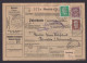 Deutsches Reich MIF Korbdeckel + Reichspräsident Hindenburg Paketkarte Wuppertal - Briefe U. Dokumente